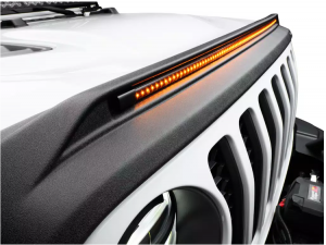 Jeep Gladiator Hood Protector - Husky Liners - Aeroskin Lightshield PRO - Black - `20-`24